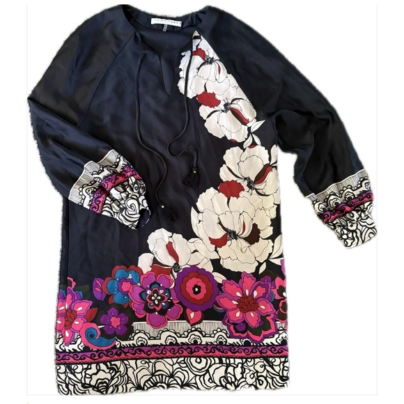 Trina Turk Black and White Silky Dress NWOT - Picture 5 of 5